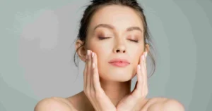 Woman showing smooth, youthful skin after Sofwave Treatment in Austin, TX